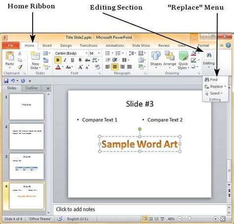Powerpoint Find And Replace Content In Powerpoint Tutorial Desk