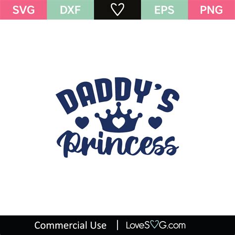 Daddys Princess Svg Cut File