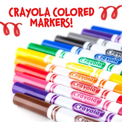 Crayola Broad Line Markers Blue 12 Count Bulk Markers Buy Online In