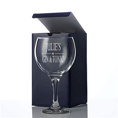 Personalised Gin Glasses Engraved Custom Gin Glasses