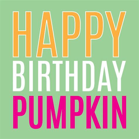Happy Birthday Pumpkin Card By Megan Claire