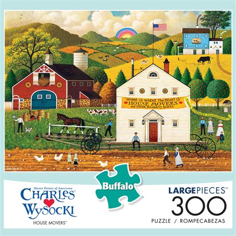 Buffalo Games Charles Wysocki House Movers 300 Piece Jigsaw