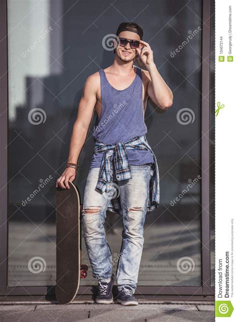 Stylish Guy In City Stock Photo Image Of Sport Cool 104072144