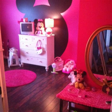Red minnie mouse bedroom decor. My little girls Minnie mouse bedroom | Girl room, Girls ...