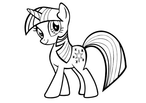 My Little Pony Unicorn colouring image