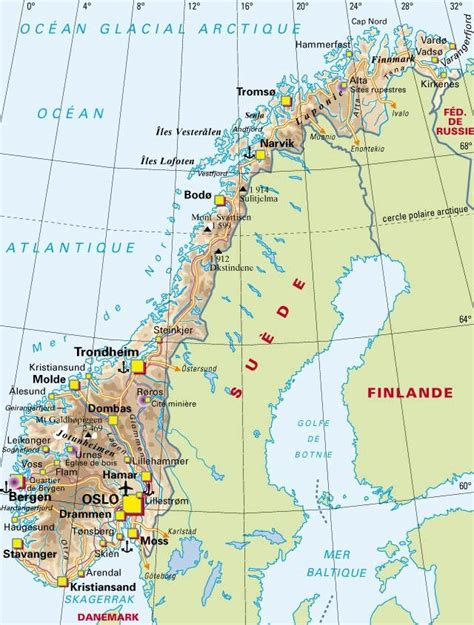 Carte De La Norvege Norvège Îles Lofoten Carte