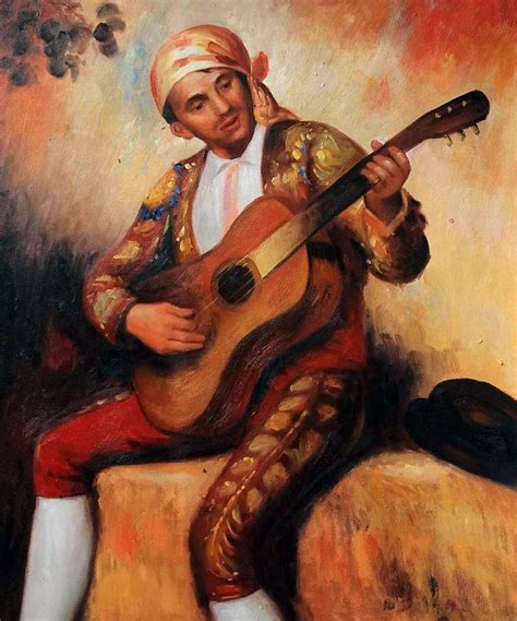 Wall Art Renoir The Spanish Guitarist 1897 Reproduction Painting