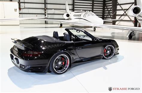 2011 Black Porsche 911 Turbo Cabriolet Wallpapers