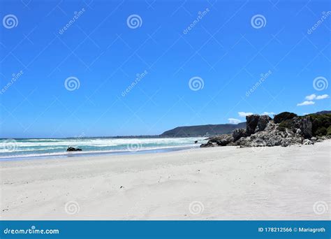 Grotto Beach At Hermanus In South Africa Stock Photo Image Of Cliffs