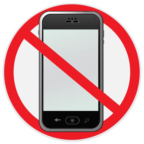 No Cell Phone Sign Illustration Graphics Creative Market