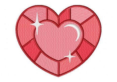 Heart Gem Machine Embroidery Design Blasto Stitch