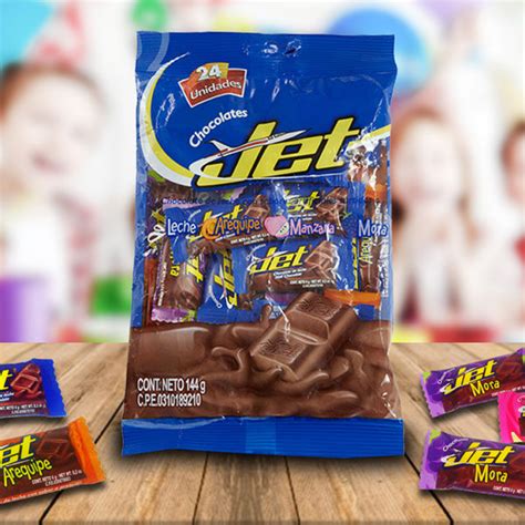 Chocolatina Jet Mini 144 Gr Candy Bar 5 Oz Cilaymar Sas