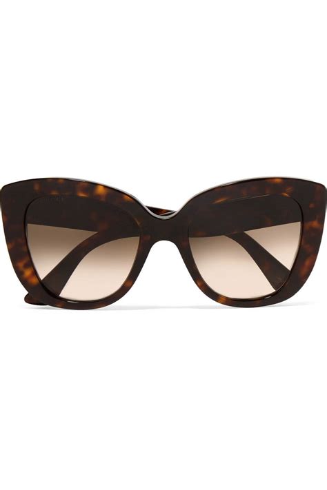gucci havana cat eye tortoiseshell acetate sunglasses net a porter cat eye sunglasses
