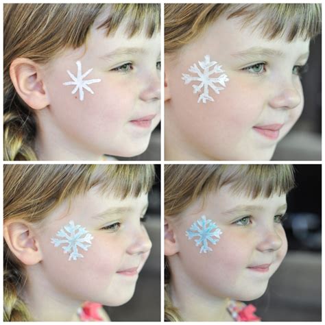 Snowflake Face Paint For Your Little Elsa Suburble