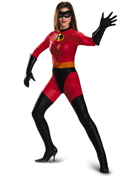 The Incredibles Mrs Incredible Bodysuit Adult Womens Costume Ebay