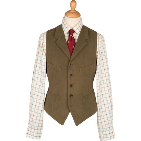 Lovat Earl Moleskin Waistcoat Mens Country Clothing Cordings