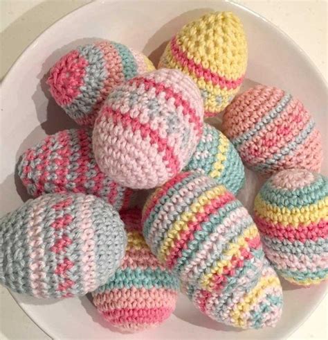 A Lovely Simple Pattern To Make Beautiful Crochet Easter Eggs Whether