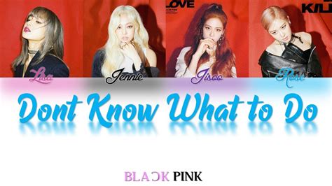 Blackpink Dont Know What To Do Color Coded Lyrics Hanromeng가사