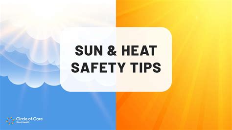 Sun And Heat Safety Tips Circle Of Care