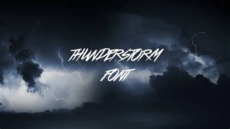 Thunderstorm Font Free Download