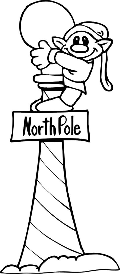 ️north Pole Coloring Page Free Download