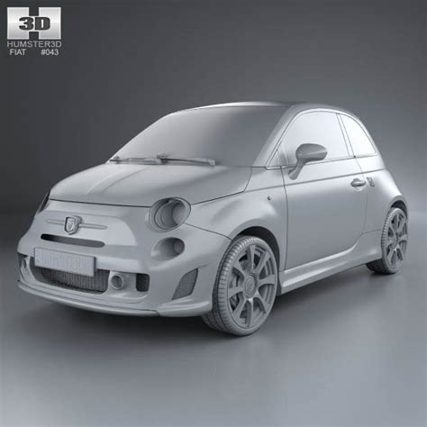 Fiat 500 Abarth 2012 Car 3d Models Store