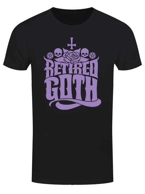 Retired Goth Mens Black T Shirt Buy Online At