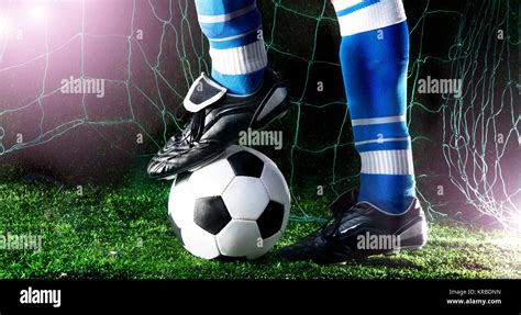Soccer Players Feet Stock Photo Alamy