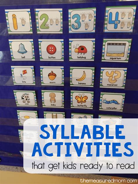 5 Fun syllable activities (with free printables!) - The Measured Mom