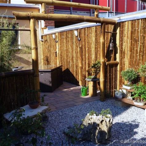 Bamboe Bouw Nederland In Tuinomheining Pergola Bamboe Omheining