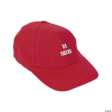 Personalized Red Baseball Caps 12 Pc