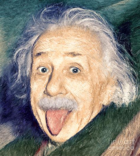 Albert Einstein Impressionist Painting By Giuseppe Persichino Fine
