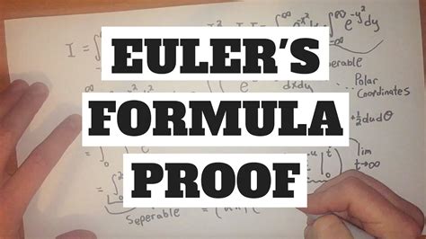 Eulers Formula Proof Youtube