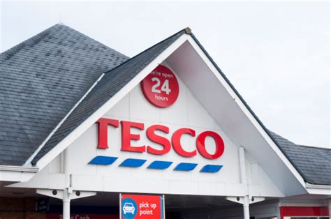 Entrance To A 24 Hour Tesco Shop Stock Photo Download Image Now Istock