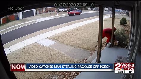 Video Catches Man Stealing Package Off Couples Porch