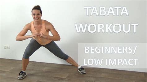 Minute Tabata Workout For Beginners Low Impact Workout For Fat Loss Youtube