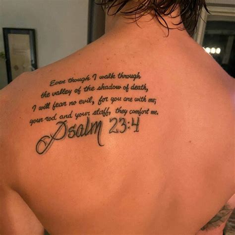 Top 10 Psalms 23 4 Tattoo Ideas That Will Blow Your Mind 2023 Hair