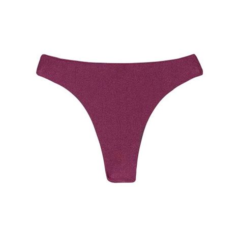 Iridescent Purple Thong Bikini Bottom Bottom Viena Fio Rio De Sol