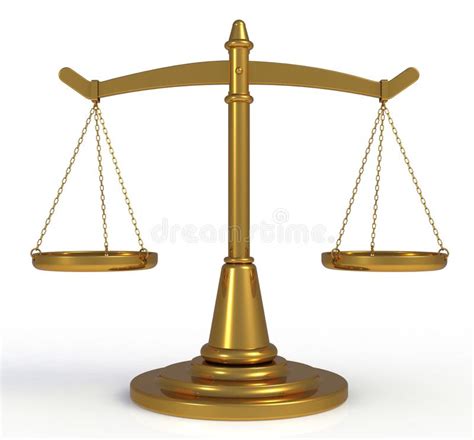 Gold Scales 3d Stock Illustration Illustration Of Justice 22339281