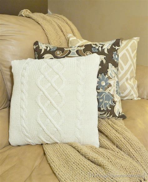 DIY Upcycled Sweater Pillow Tutorial Day 19 Of 31 Days Of Pinterest