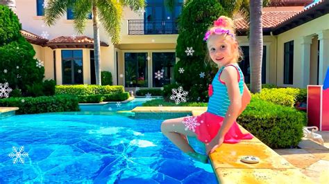 Nastya Learns To Swim In The Pool And Under The Sea Safety