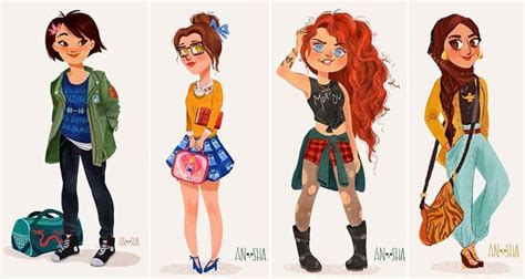 These Disney Princesses Have Been Reimagined As Cool Modern Day