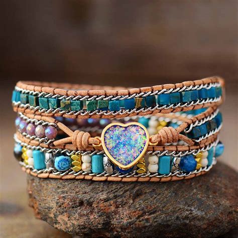 Moon Magic Opal Wrap Bracelet Treasure Jewelry