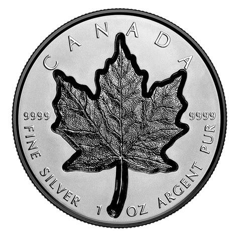 1 Oz Fine Silver Coin Super Incuse Silver Maple Leaf The Royal
