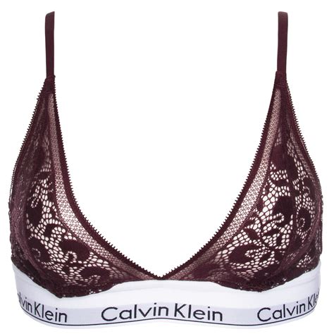 Calvin Klein Modern Cotton Lace Unlined Bralette Top Bras