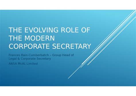 Business Power Point Slides 31909 The Evolving Role Of The Modern