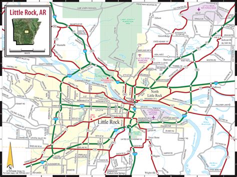 Little Rock Map Arkansas