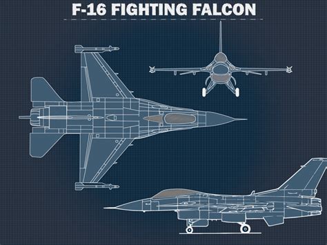 F 16 Blueprint By Fkucuker On Dribbble
