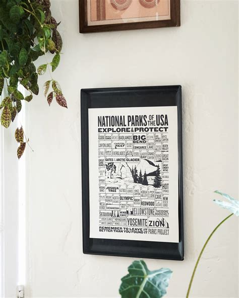 Parks Project National Parks Of The Usa Checklist Poster Ap402002