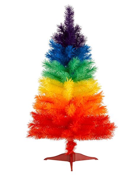 20 Mini Colored Christmas Trees